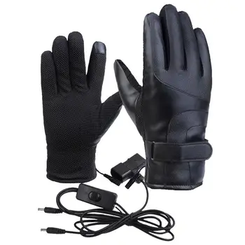 Перчатки с электрическим подогревом, зимние водонепроницаемые перчатки с подогревом, мотоциклетные перчатки с теплым подогревом, теплые перчатки для езды на велосипеде и лыжах
