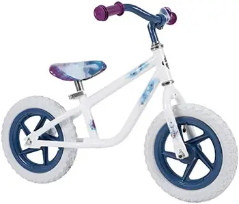 Детский балансировочный велосипед или мотодельтаплан с изображением Анны, Эльзы и Олафа