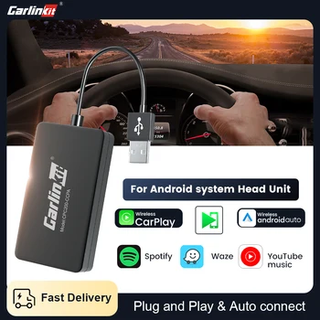 Carlinkit Проводной/Беспроводной Адаптер CarPlay Android Auto Dongle Mirror Для Модификации Экрана Android Car Airplay Smart Link IOS 16