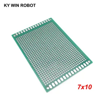 1шт 7x10 см 70x100 мм Двухсторонний прототип печатной платы Универсальная печатная плата Protoboard для Arduino