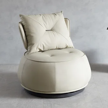 Компьютерное кресло, Расслабляющий Ленивый диван, Маленький Многофункциональный Скандинавский односпальный диван, Белый Круглый Диван для спальни, Салон мебели для дома