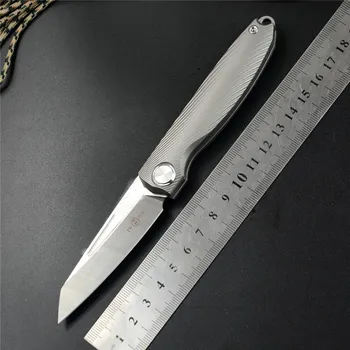 TwoSun M390 складной карманный Нож с 2,76 ”Лезвием, Походный Нож, инструмент для выживания на открытом воздухе, Титановая ручка, нож со скользящим соединением TS90
