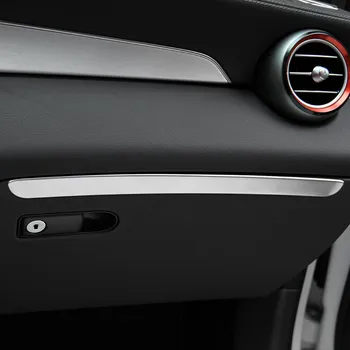 Для Mercedes Benz GLC Car copilot перчаточный ящик декоративная панель крышка накладка из нержавеющей стали автоаксессуары для укладки
