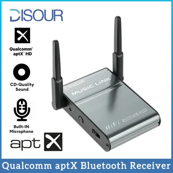 Аудиоприемник Qualcomm aptX Bluetooth Hifi Без Потерь HD Музыкальный Беспроводной Адаптер 3,5 ММ AUX RCA Стерео Двойная Антенна С Микрофоном