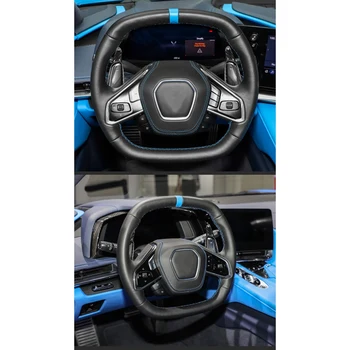 Автомобильный красный карбоновый рычаг переключения передач из углеродного волокна, удлинитель, подходит для Chevrolet Corvette C8 2020-2022