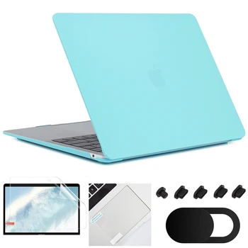 Чехол Для ноутбука MacBook Pro 13 Case 2020 M1 A2338 Touch ID Coque Для Macbook Air 13 A2337 Funda Pro 16 Case 11 12 15 аксессуары