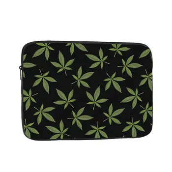 Чехол для ноутбука, сумка для ноутбука, чехол для Macbook Air Pro, зеленые свежие листья Cannabis Sativa, противоударный чехол для компьютера