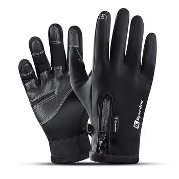 Зимние флисовые перчатки с сенсорным экраном, мягкие флисовые перчатки, подходящие для мужчин и женщин в холодную погоду, для езды на велосипеде, Пеших прогулок, кемпинга, катания на лыжах