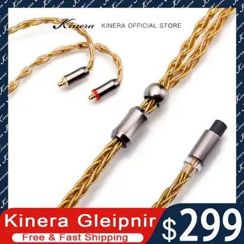 Кабель для обновления наушников Kinera Gleipnir 6N OCC С Позолоченным Штекером 2,5 мм 3,5 мм 4,4 мм 0,78 2pin/MMCX Hifi DJ Music Headphone