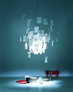 домашний декор Гостиная бумажный подвесной светильник Zettel art DIY альбомная открытка люстра для творческой комнаты декоративные светодиодные светильники