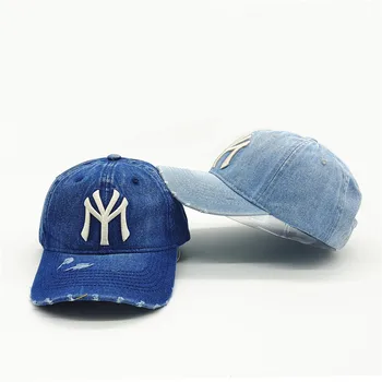 Новая взрослая мужская повседневная винтажная джинсовая бейсболка с вышивкой MY NY, женская хлопковая спортивная шляпа в стиле хип-хоп, бейсболка snapback, шляпы для гольфа gorros