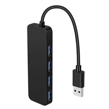 4 Порта 2,0 3,0 USB-разветвитель, высокоскоростной Мультиразветвитель, USB-адаптер, кабель-расширитель для настольных ПК, адаптер для ноутбука, USB-порты