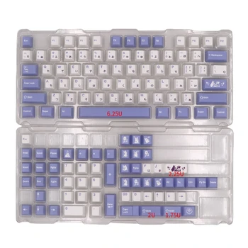 Колпачки для ключей с подкладкой из 134 клавиш PBT-красителя для механической клавиатуры MX Rabbit