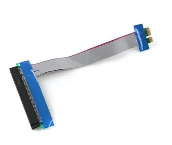 Плата PCI-E PCI E Express от 1X до X16 Riser Card Гибкий ленточный удлинитель с кабелем питания molex для майнера биткоинов
