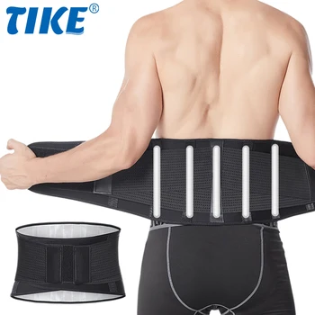 Поддерживающий Поясничный Бандаж для поясницы TIKE для облегчения боли в спине, Пояс для Триммера талии, Пояс Для Коррекции пота в сауне, Пояс для поясничной поддержки спины