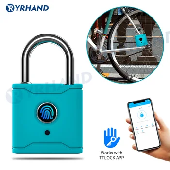 Bluetooth Умный Дверной замок Без ключа, Умный замок с отпечатками пальцев, USB Перезаряжаемый Домашний Багажный кейс, Замок для сумки со шлюзом