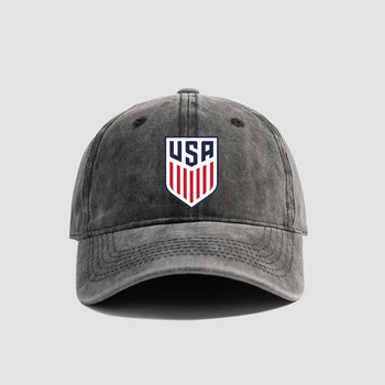 США, Флаг с американским логотипом, Унисекс, Мягкая кепка-кепка, Регулируемые бейсболки, Винтажная шляпа для папы, Синие шляпы для мужчин, женщин, Летние