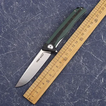 Лезвие D2 из углеродного волокна + ручка G10, тактический походный нож для выживания, открытый Альпинистский рыболовный охотничий спасательный нож, EDC инструмент