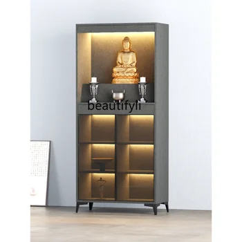 Современный минималистский Шкаф Будды Бытовой Алтарь Шкаф для одежды Алтарная статуя Шкаф Святилище Будды Бог богатства Настройка