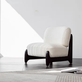 Белые Современные Стулья для гостиной, Роскошное Маленькое Кресло для отдыха, Дизайнерские аксессуары для дома в скандинавском Минимализме Stoelen