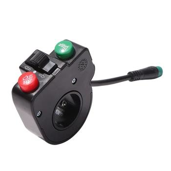 2X Электрический скутер Водонепроницаемый руль, фара, звуковой сигнал, переключатель поворота Для KUGOO M4/PRO Аксессуары для электрических скутеров