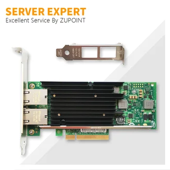 Сетевой адаптер ZUPOINT X540-T2 PCI-Express 10G с двумя портами RJ45 Ethernet Сетевой адаптер Сетевая карта