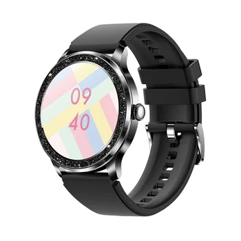 2023 Новые Смарт-часы с Bluetooth-вызовом, Женский круглый экран, мониторинг сердечного ритма, Водонепроницаемые Спортивные часы Full Touch для Xiaomi