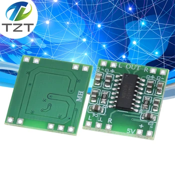 TZT PAM8403 Супер мини плата цифрового усилителя 2 * 3 Вт класса D плата цифрового усилителя эффективный USB-источник питания от 2,5 до 5 В