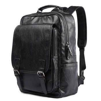 Модный Мужской рюкзак MOYYI, Водонепроницаемый Рюкзак для ноутбука из искусственной кожи zaini pelle, Минималистичная сумка для путешествий Mochila