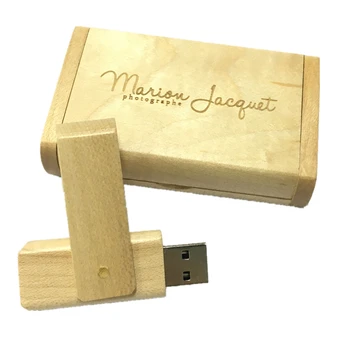Художественные работы, деревянная флешка с памятью версии USB 2.0, пользовательский логотип Encord. для свадебной фотографии