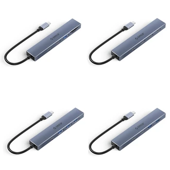 4 порта USB C Hub–USB-концентратор 10 Гбит/с для ноутбука, USB-концентратор, многопортовый адаптер TypeC, Прямая доставка