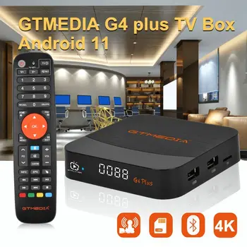 H.265/VP9 Телеприставка 4K HD Медиаплеер TV Box BT Голосовой Пульт Дистанционного Управления Android 11 2,4 G/5,8 G WIFI Для GTMEDIA G4 Plus
