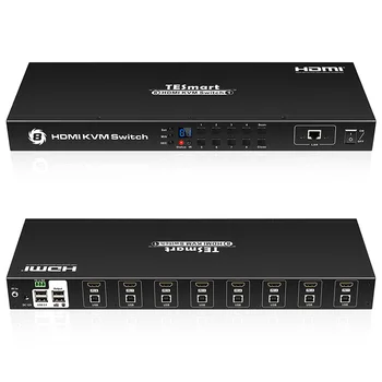 OEM 8-портовый KVM-переключатель HDMI с дистанционным USB-4K аудио