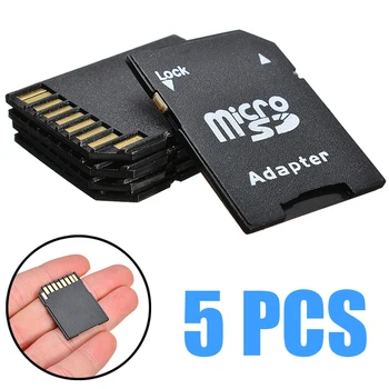 5 шт. Адаптер для флэш-карт памяти TF to Micro SD microSDHC, Смартфоны, планшеты, карты памяти для внутренних хранилищ компьютеров