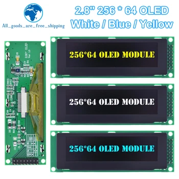 TZT 2,8 Дюймовый OLED-дисплей 256*64 25664 Точек Графический ЖК-модуль Экран Дисплея LCM Экран SSD1322 Поддержка Контроллера SPI
