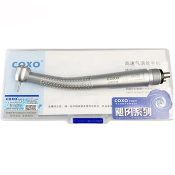 стоматологический наконечник coxo CX207-W кнопочный стоматологический высокоскоростной наконечник Air Turbine с 2/4 отверстиями