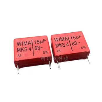 10 шт./WIMA 63V 156 63V 15 мкФ MKS4 Расстояние между ножками 22,5 мм Бесполюсный конденсатор